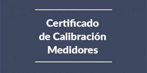 Certificados calibración