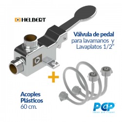 Kit Válvula de Pedal Acoples Plásticos