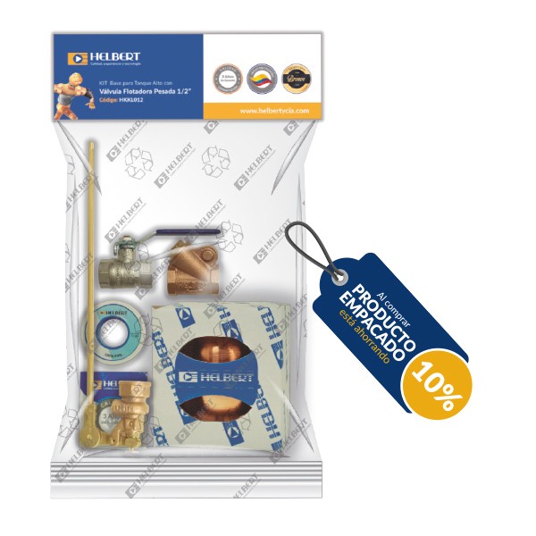 Kit de Instalación Flotadora en Bronce 1/2 Helbert
