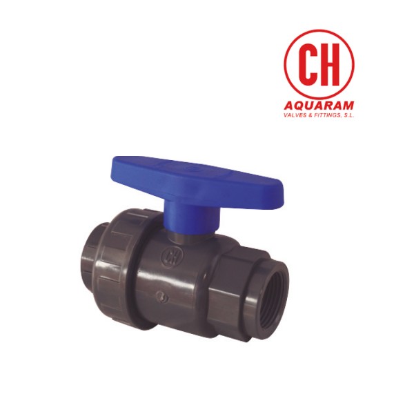 Válvula de Bola de Unión Simple en PVC U Rosca NPT