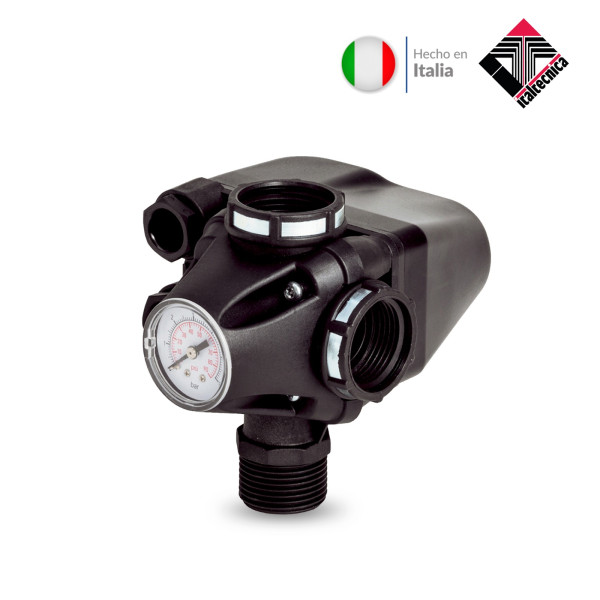 Switch de presión compacto integrado 3 vías Italtecnica