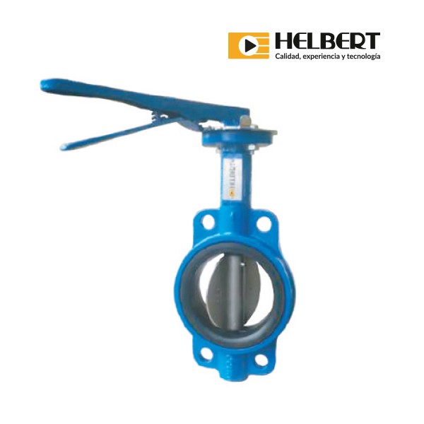 Válvula Mariposa con Disco en Acero Inoxidable con Actuador tipo Palanca